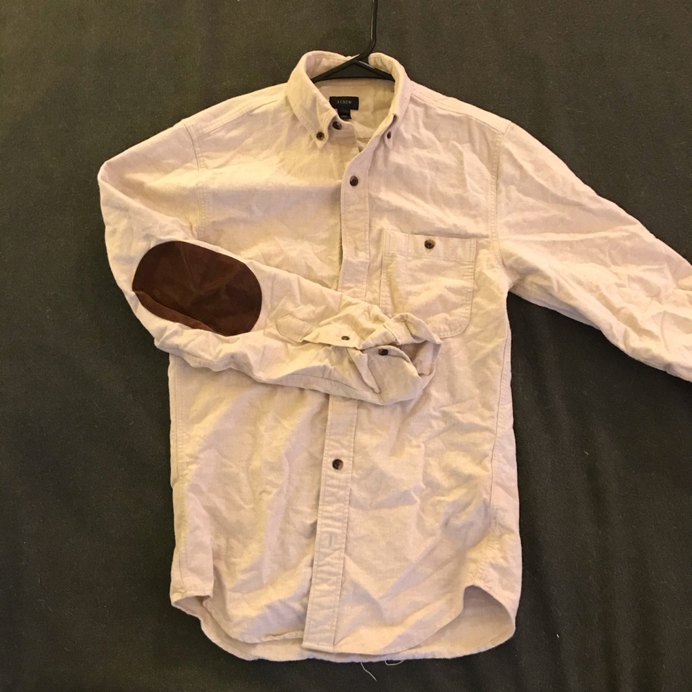 elbow patches lovers! Chamois cotton j crew shirt!
